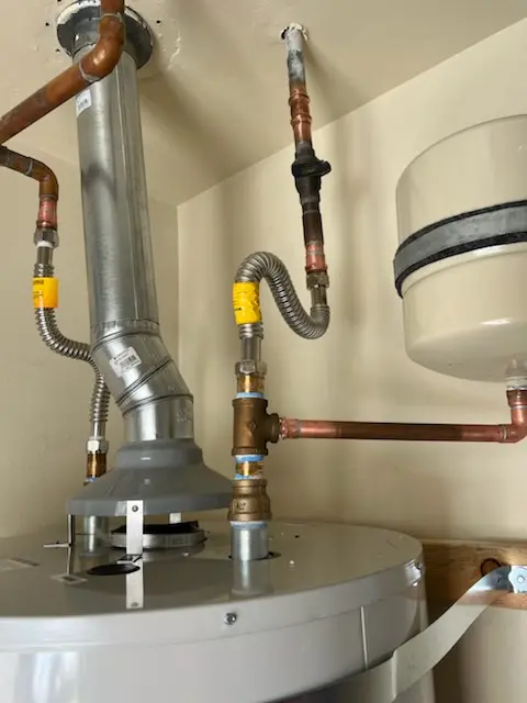 Water heater installation and plumbing repair in Bay Port Colony